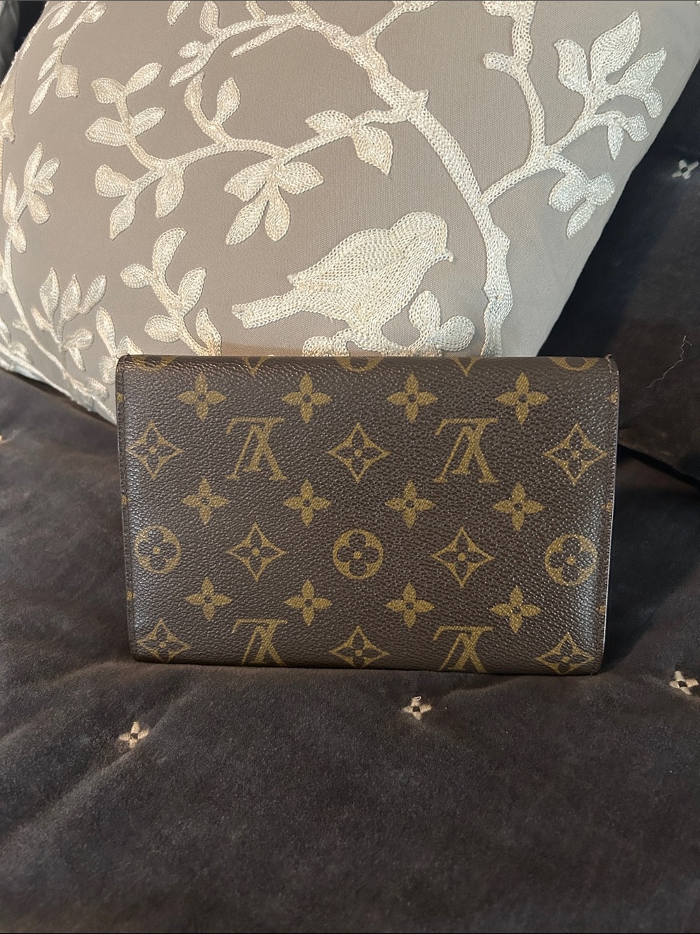 Louis Vuitton Monogram Canvas Brown and Gold Snap Wallet - Picture 2 of 10